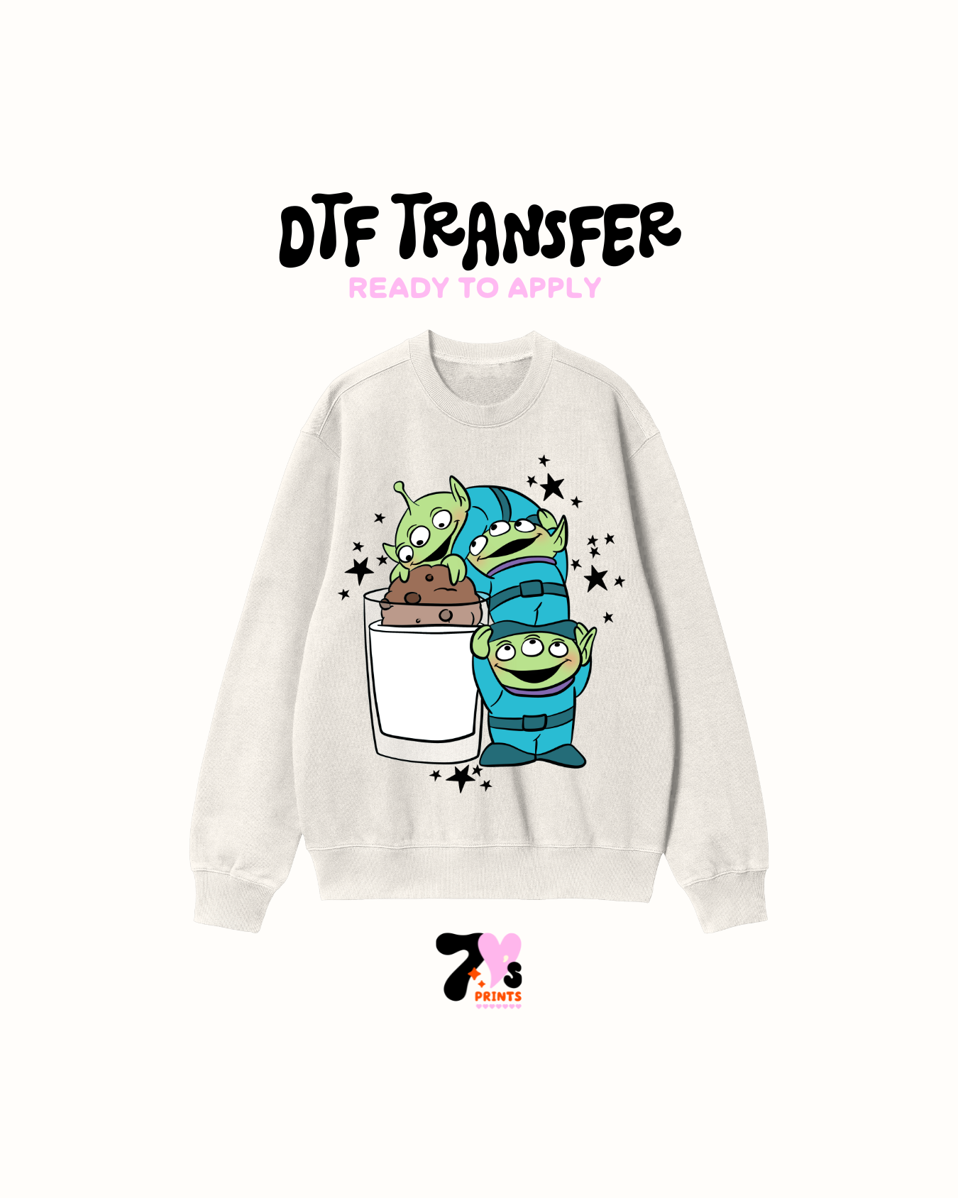 Cookies aliens DTF Transfers