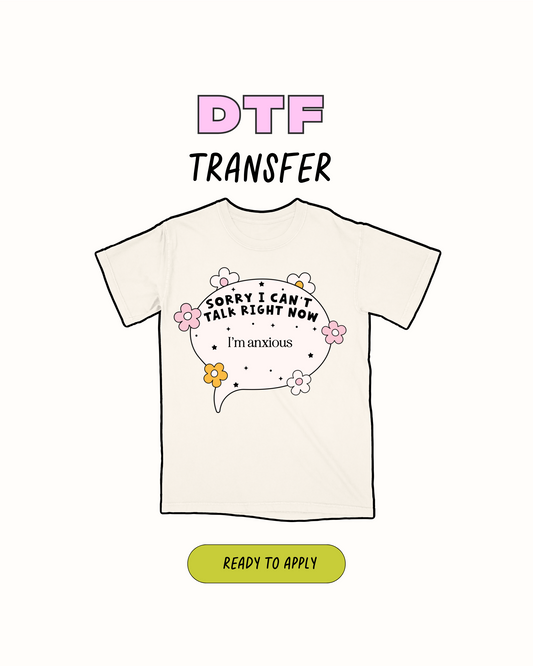 Estoy ansioso - Transferencia DTF