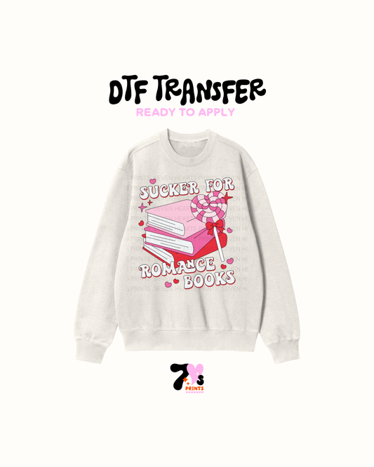 Sucker for Romance Books - DTF Transfers