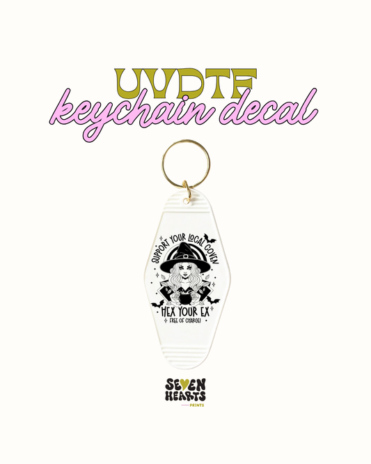 Support your local - Keychain Decal Set of 5 UVDTF