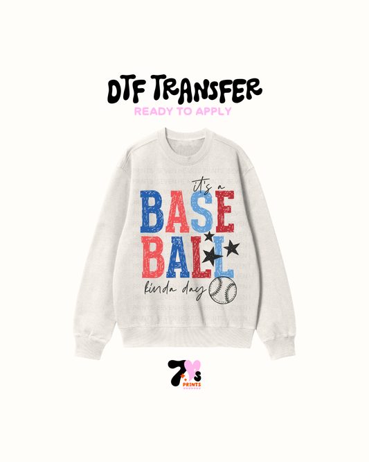 Its a baseball kinda day- DTF Transfers