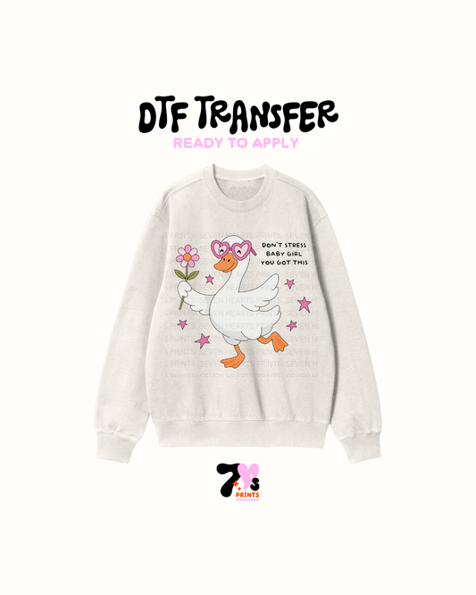 Dont Stress Baby Girl You got this - DTF Transfers