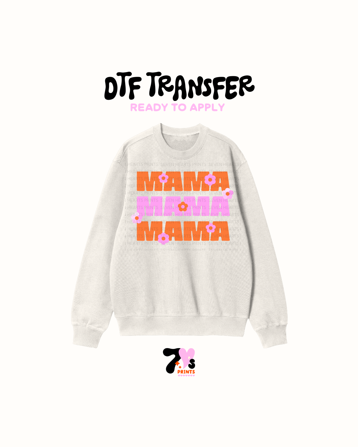 Mama pink and orange - DTF Transfers
