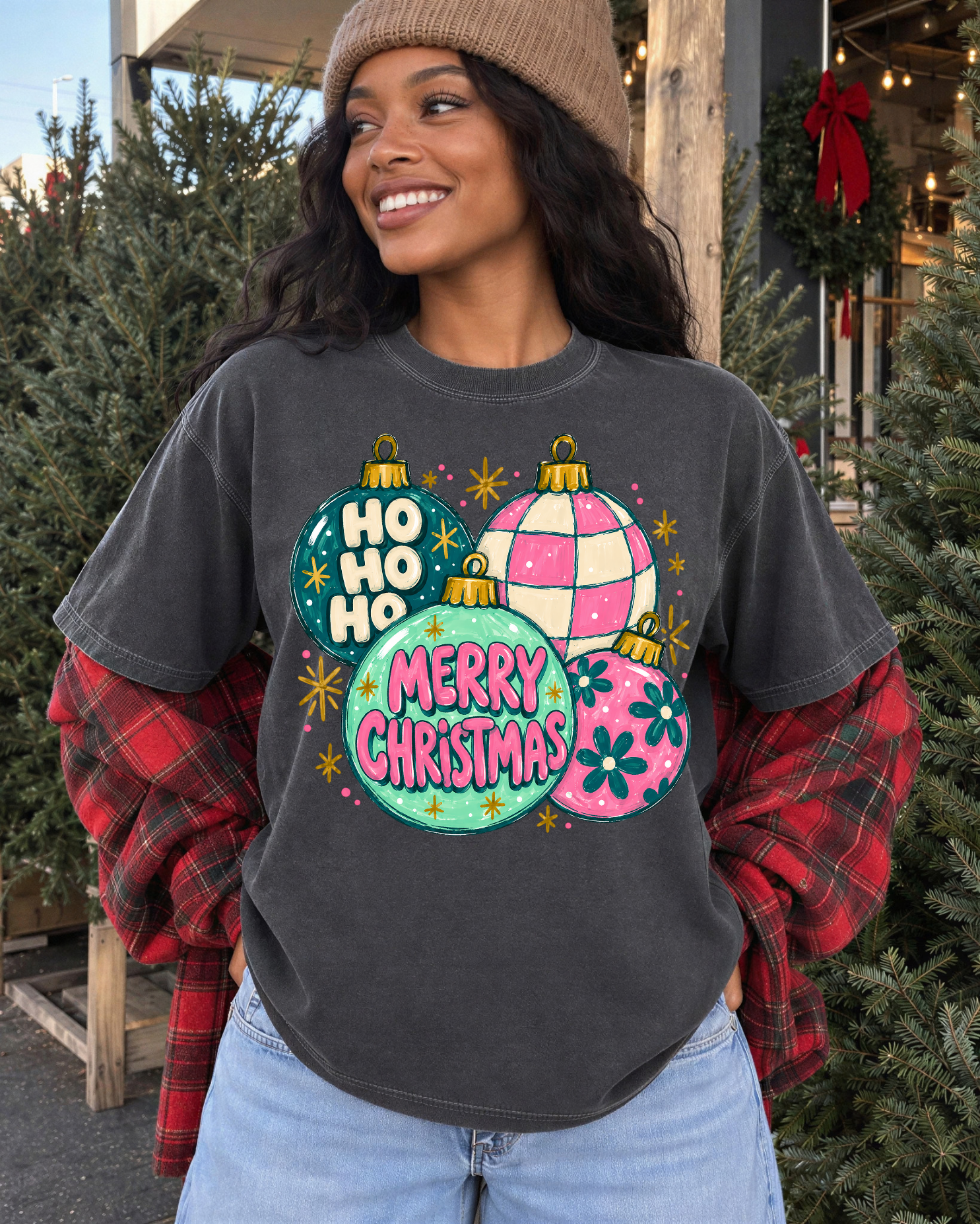 HoHOHo merry xmas ornaments - DTF Transfers