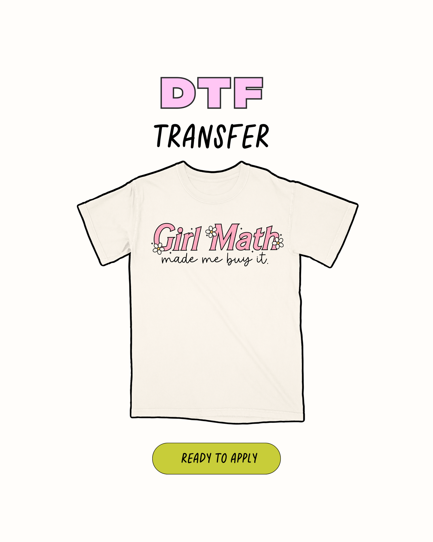 Girl Math - DTF Transfer