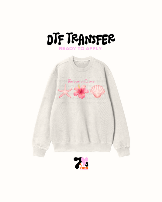 The sea call me- DTF Transfer