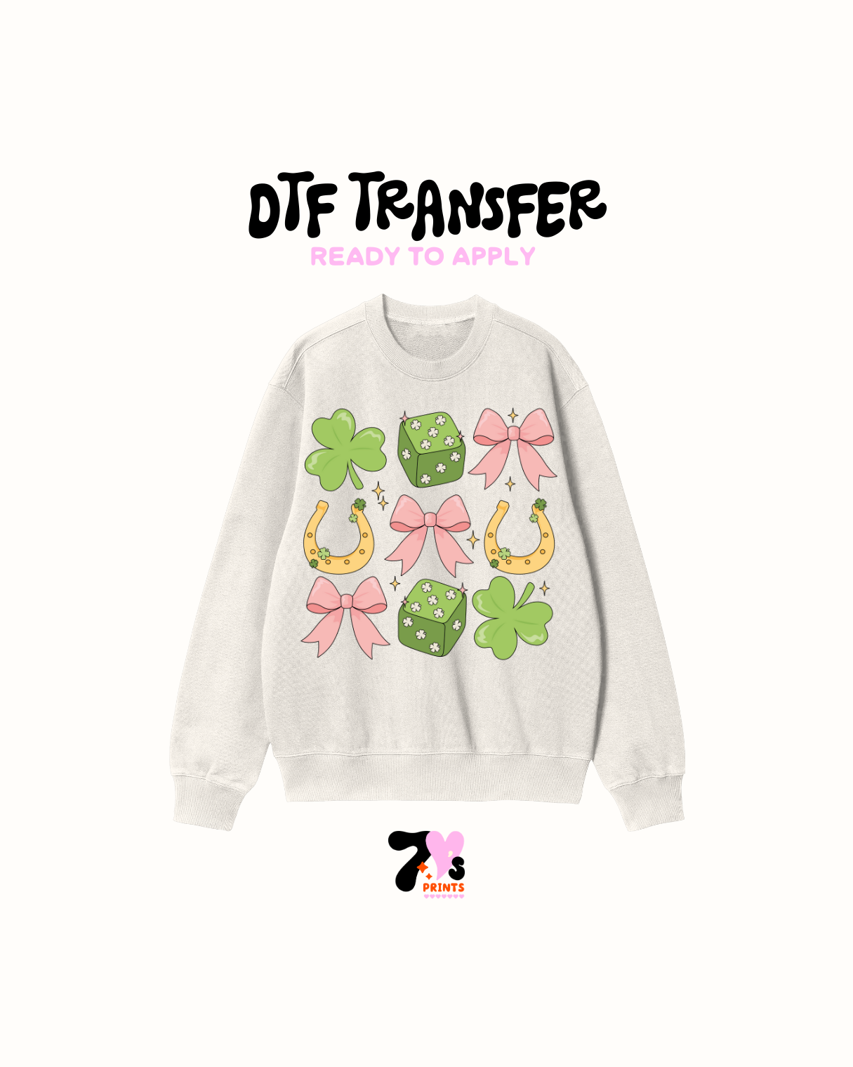 Lucky (Pink Bow) - DTF Transfers