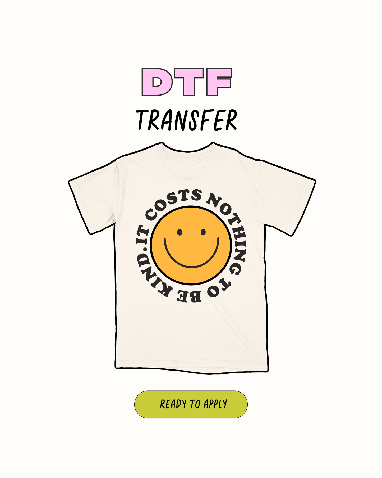 it cost nothing - DTF Transfer