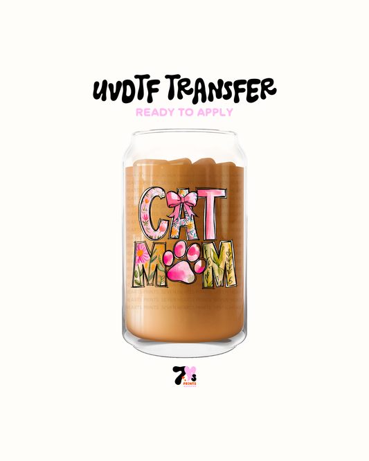 Cat mom- UVDTF Decal