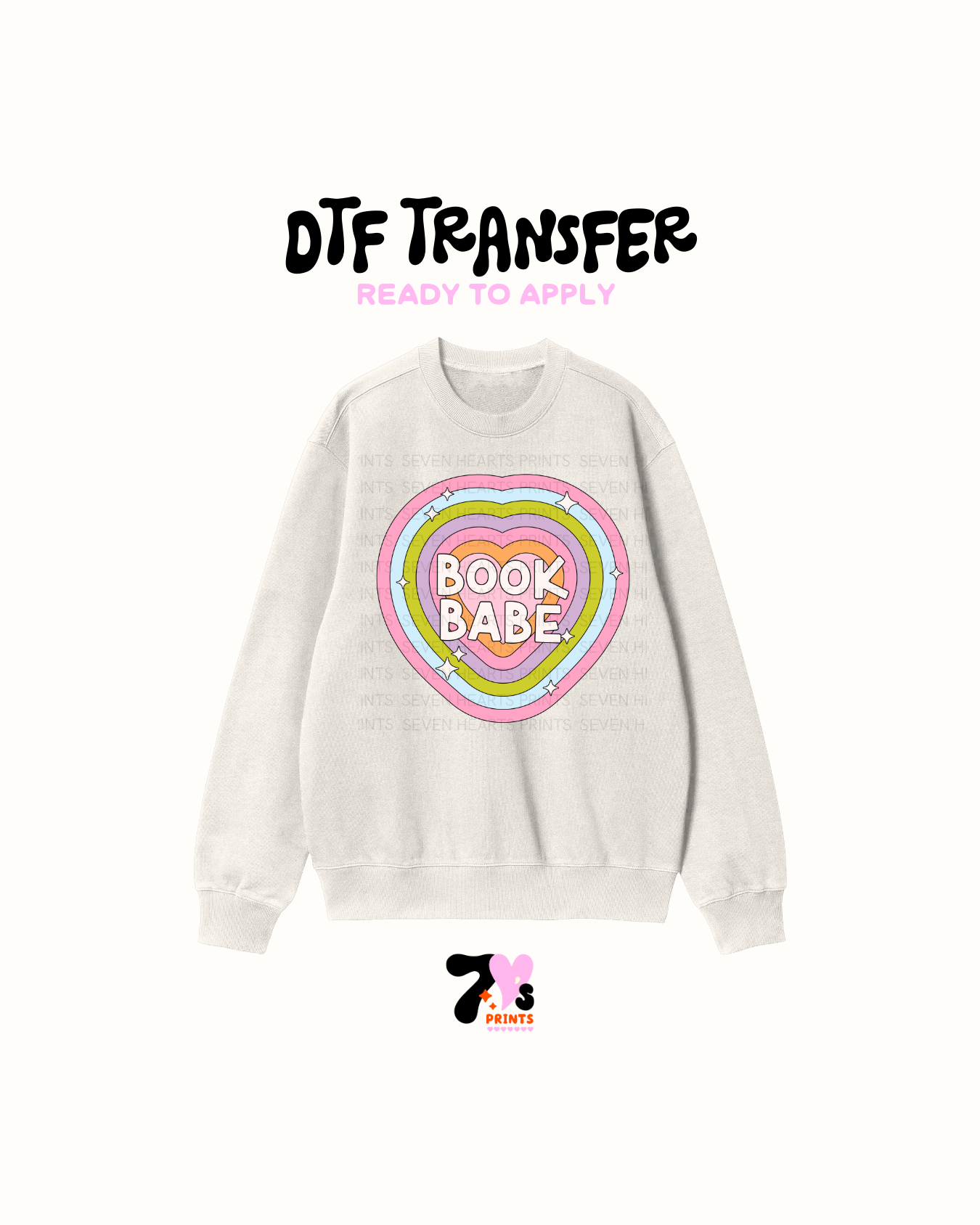 Book Babe Heart - DTF Transfers