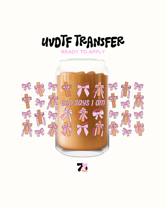 God Says i can - UVDTF Wrap