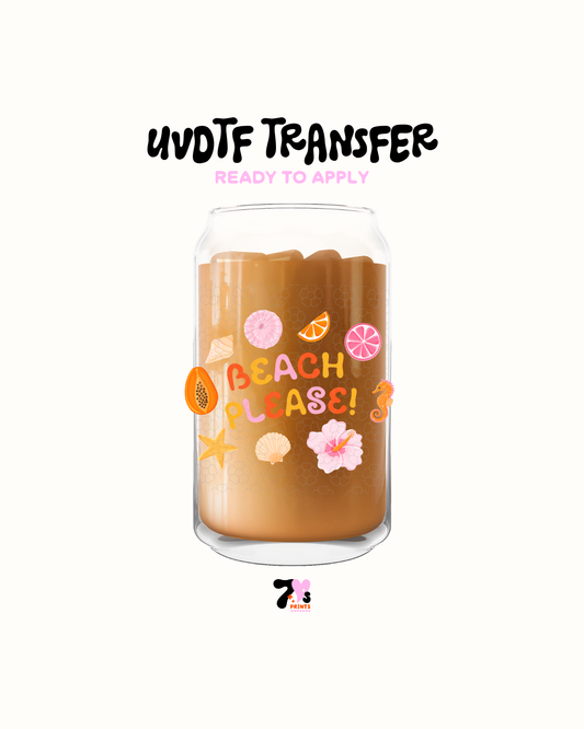 Beach please - UVDTF Decal