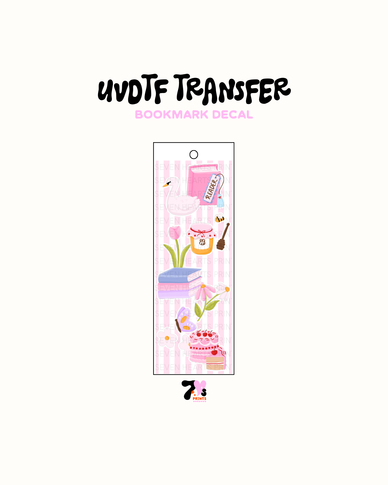 #298 UVDTF Bookmark Decal 1.8
