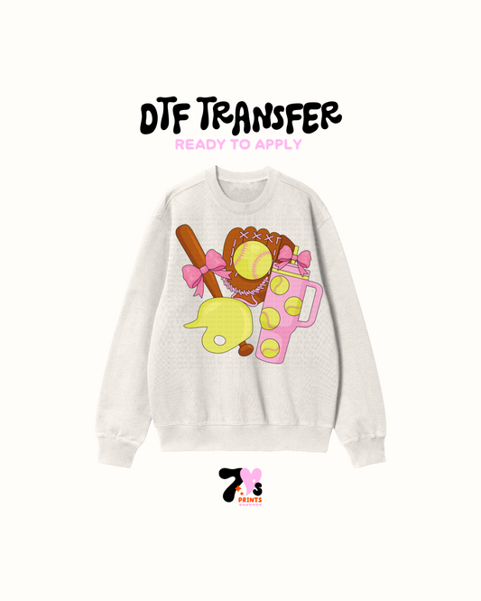 Coquette Softball - DTF Transfer
