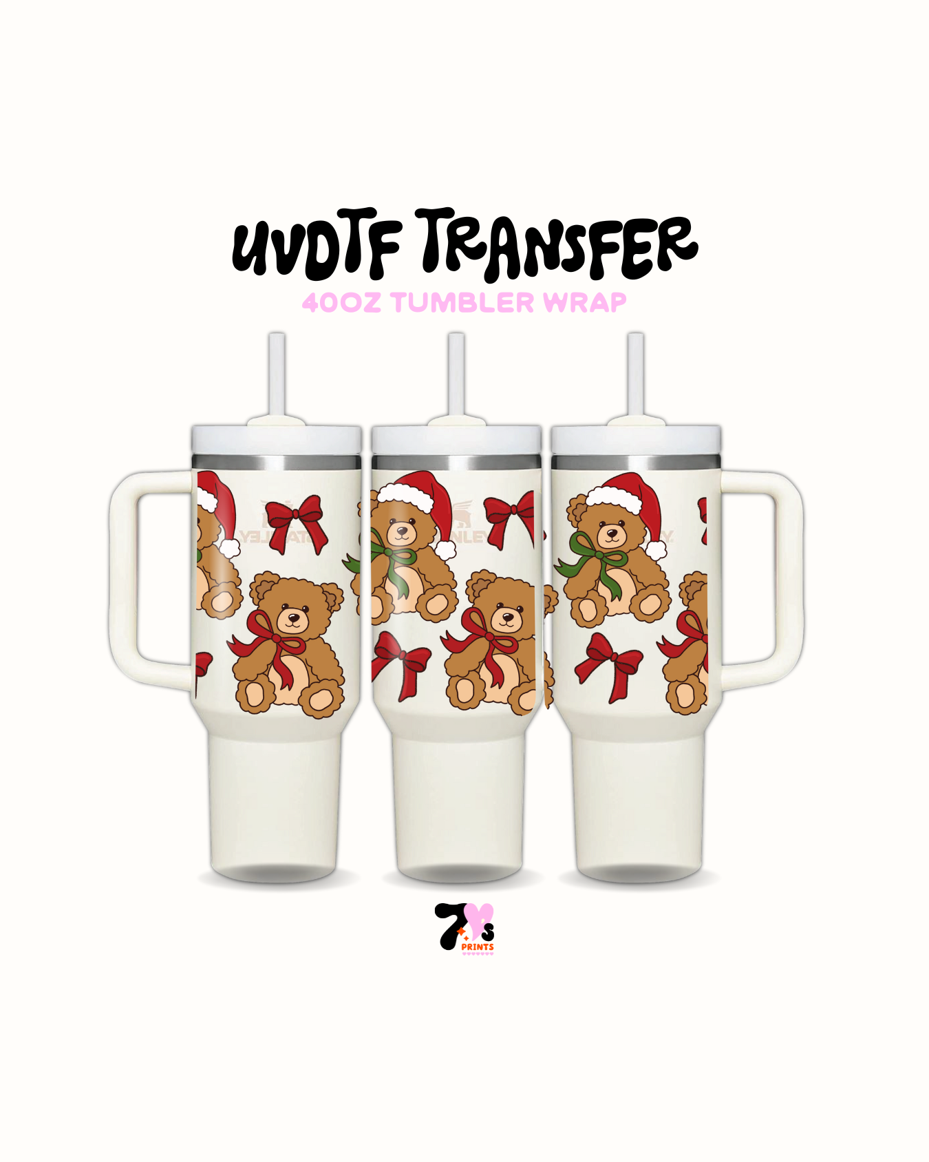 Holiday Bear - UVDTF Wrap