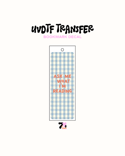 UVDTF Bookmark Decal #376