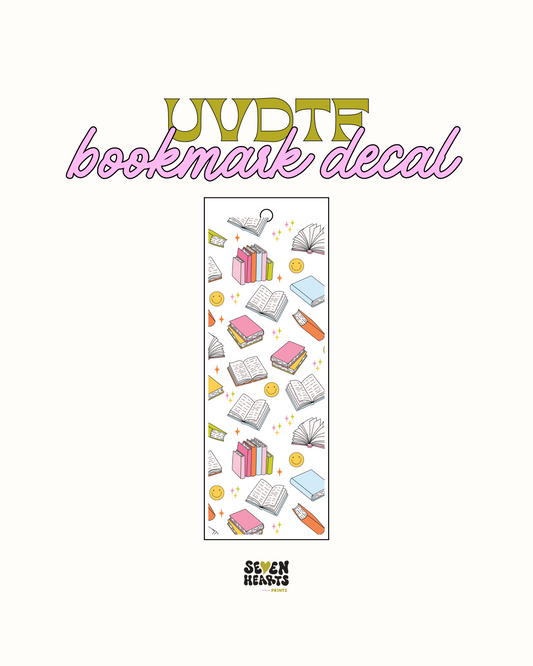 Books - UVDTF Bookmark Decal