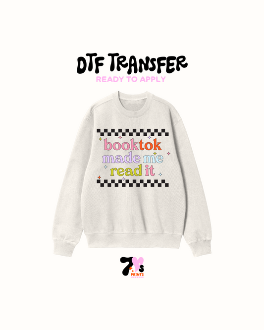 Books made me read it - DTF Transfers