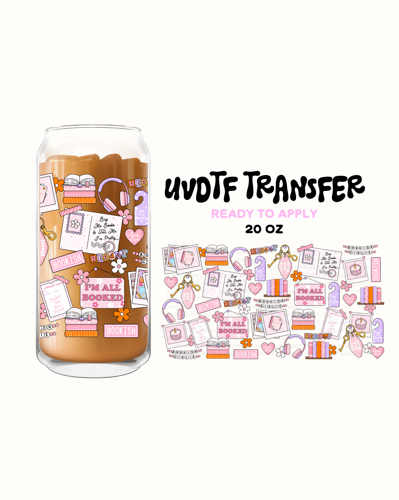 Girlie cute stuff - UVDTF 20oz Cup Wrap