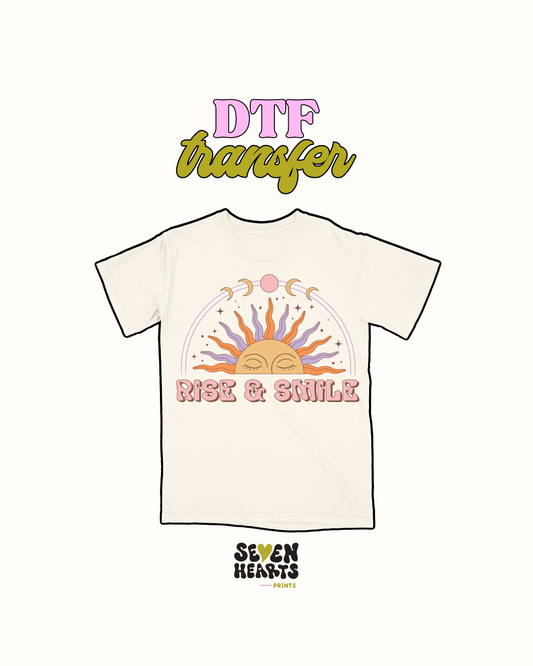 Rise and smile - DTF Transfer