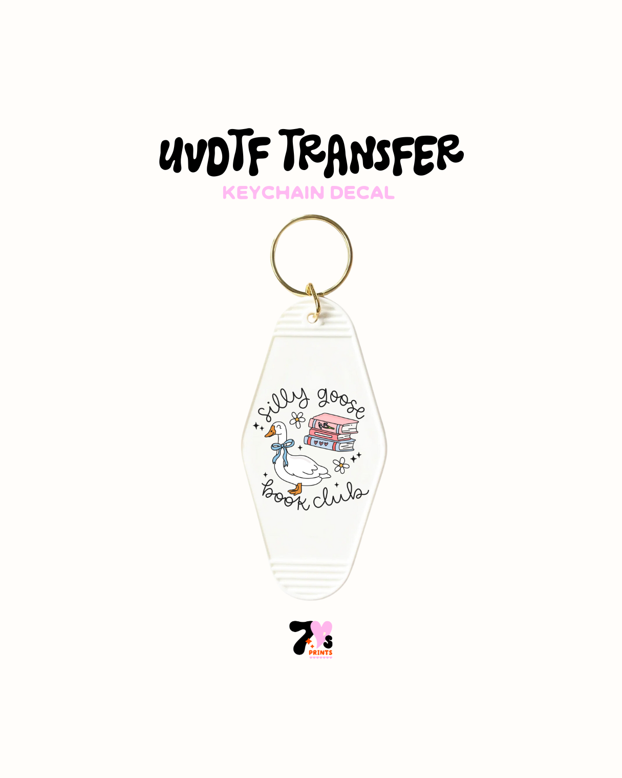 Silly goose book club  - UVDTF Keychain