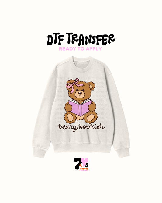 Beary Bookish -  DTF Transfers
