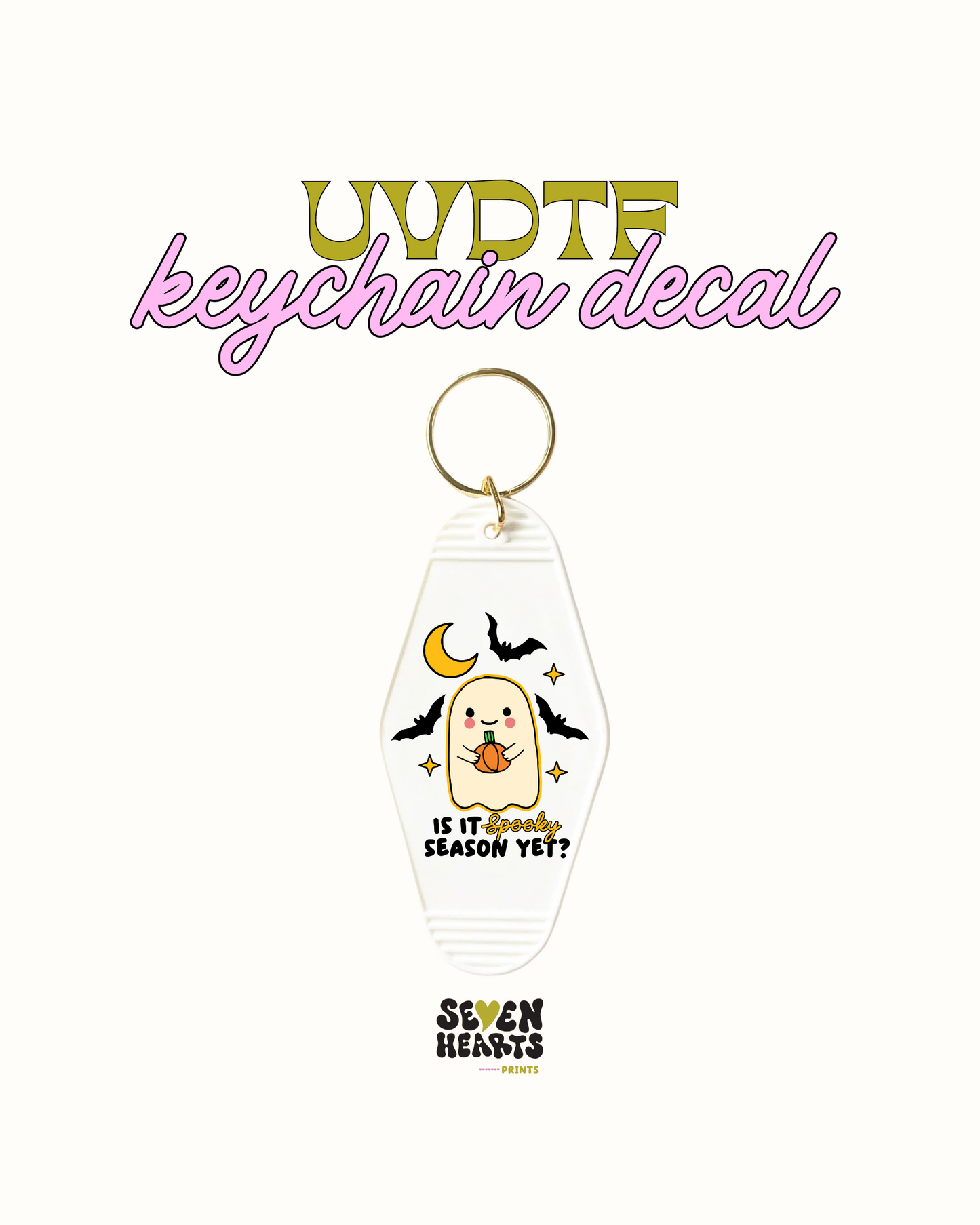 It is spooky season - Keychain Decal Set of 5 UVDTF