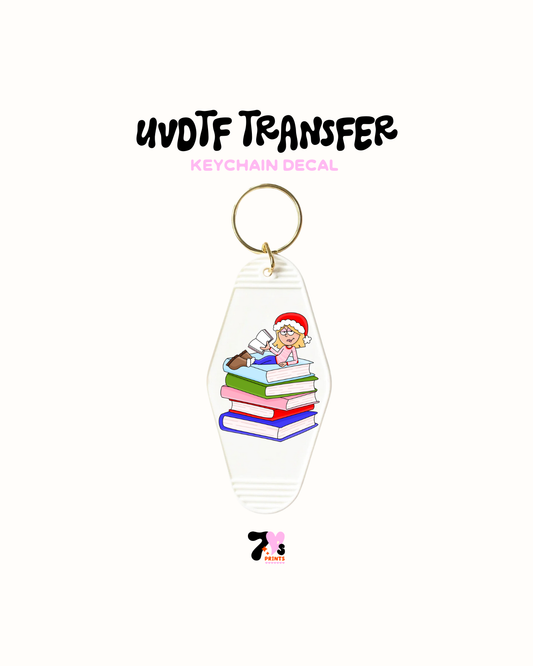 Merry Bookmas - UVDTF Keychain