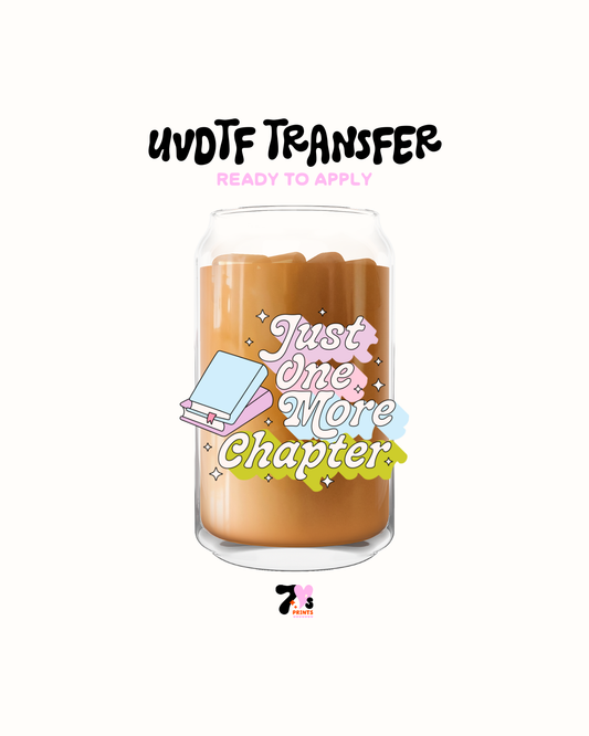 Just one more Chapter - UVDTF Decal
