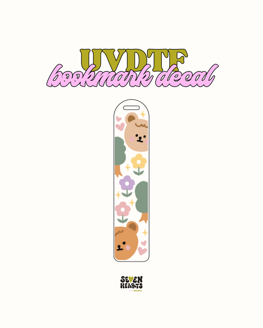 bears - UVDTF Bookmark Decal