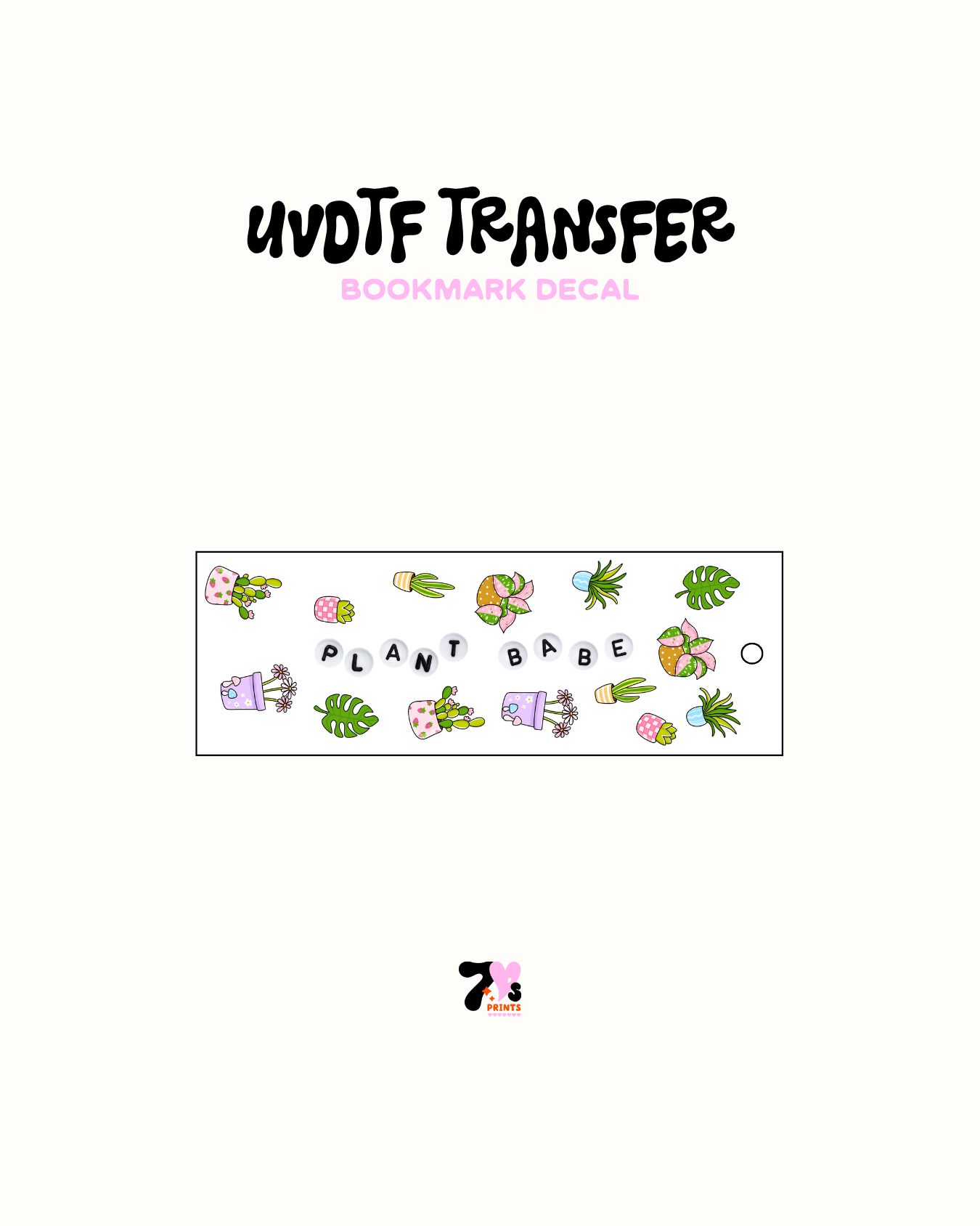 Plant Babe - UVDTF Bookmark Decal