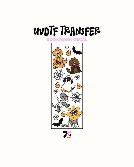 Spooky dogs - UVDTF Bookmark Decal