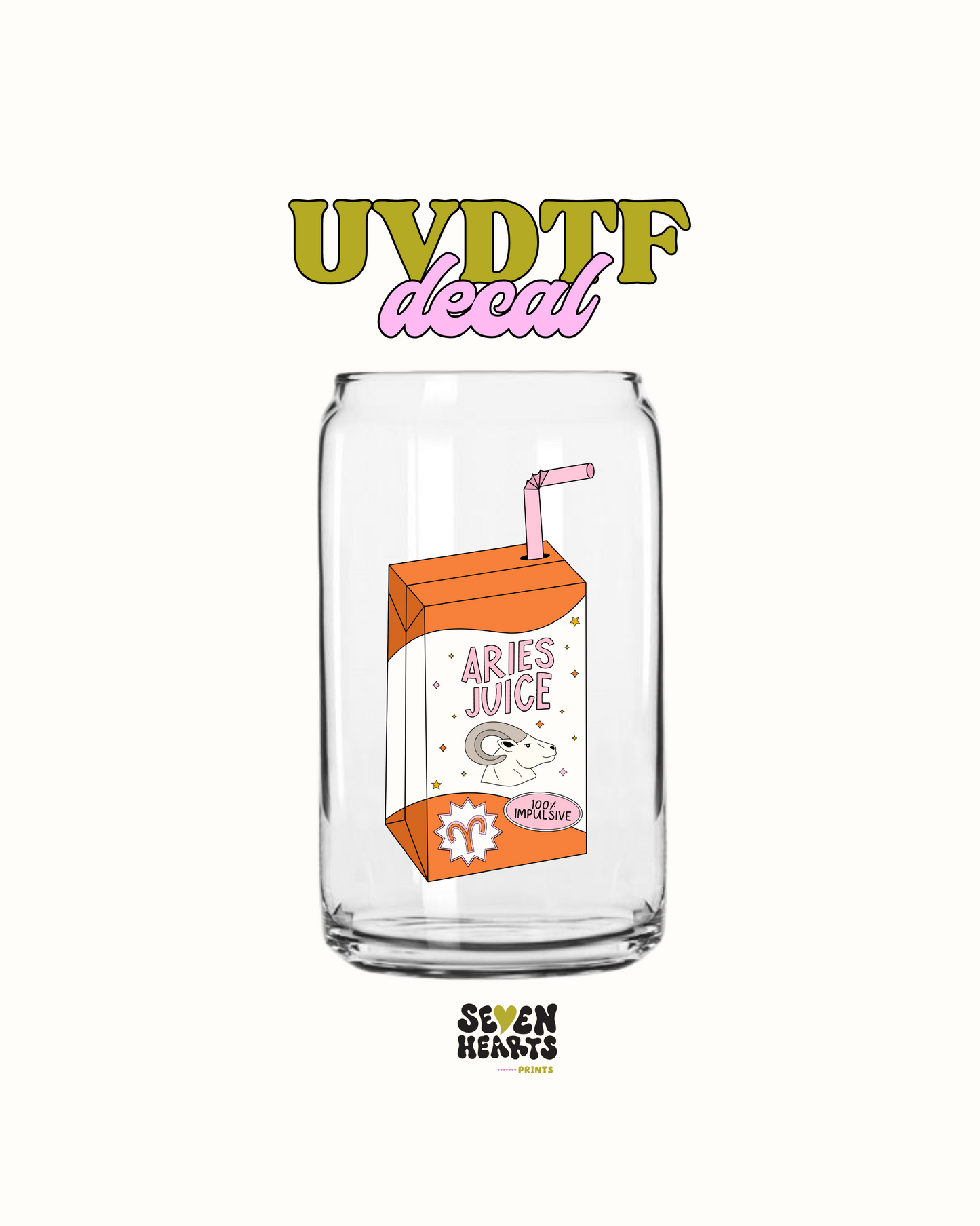 Zodiac sign Juice Box  - UVDTF