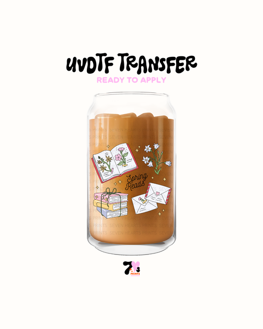Spring reads - UVDTF Decal
