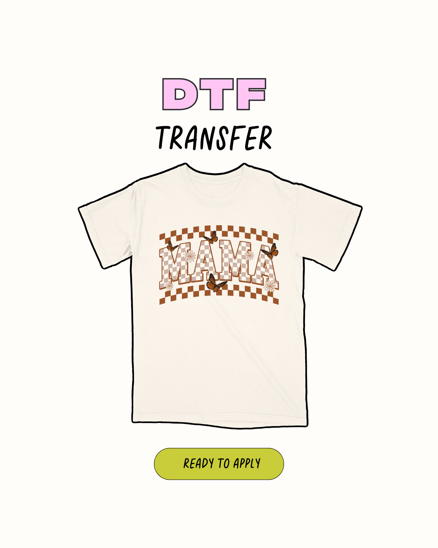 Mamá a cuadros - Transferencia DTF