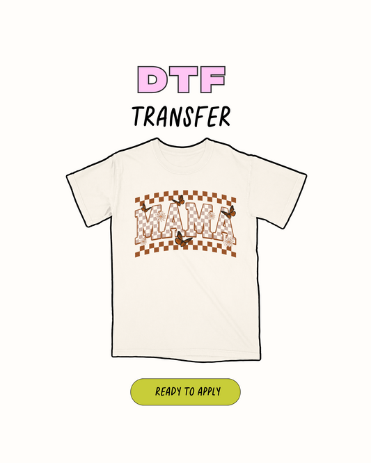 Mama checkered - DTF Transfer