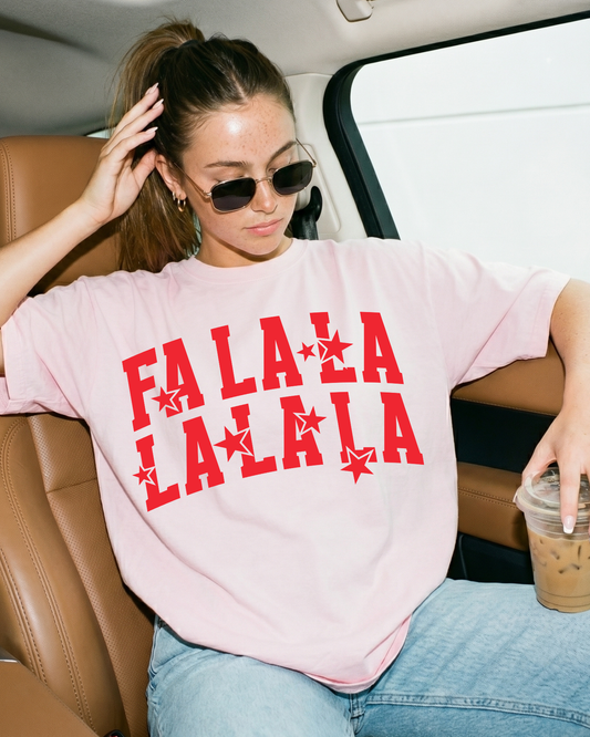 Fa-la-la-la (Red) - DTF Transfers