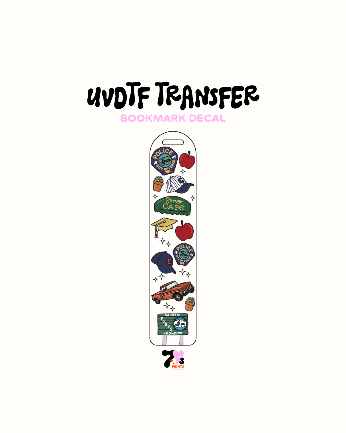 Twilight - UVDTF Bookmark Decal