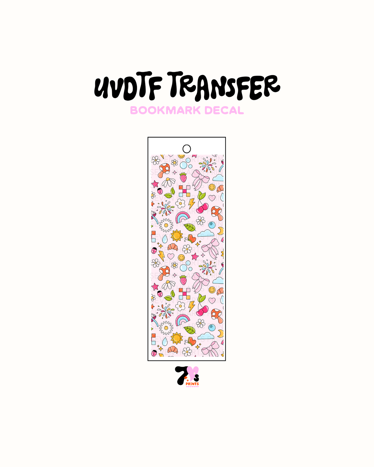 Little Doodles - UVDTF Bookmark Decal