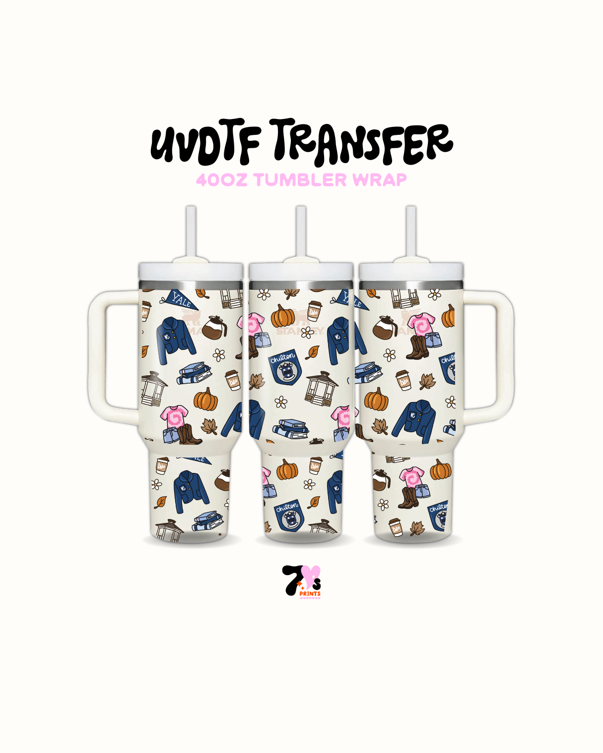 Yale and pumpkins - UVDTF Wrap