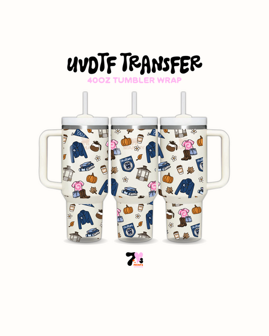 Yale and pumpkins - UVDTF Wrap