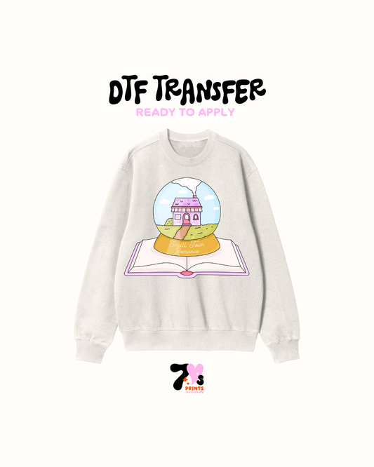 Snowball pink house -  DTF Transfers