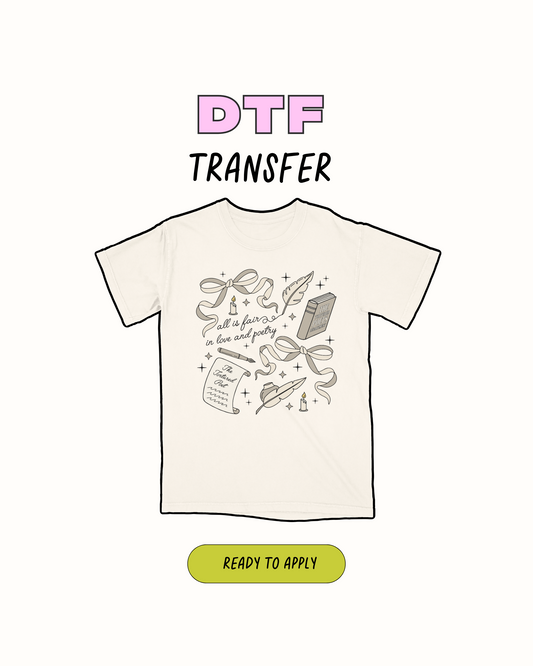 amor y poesía - DTF Transfer