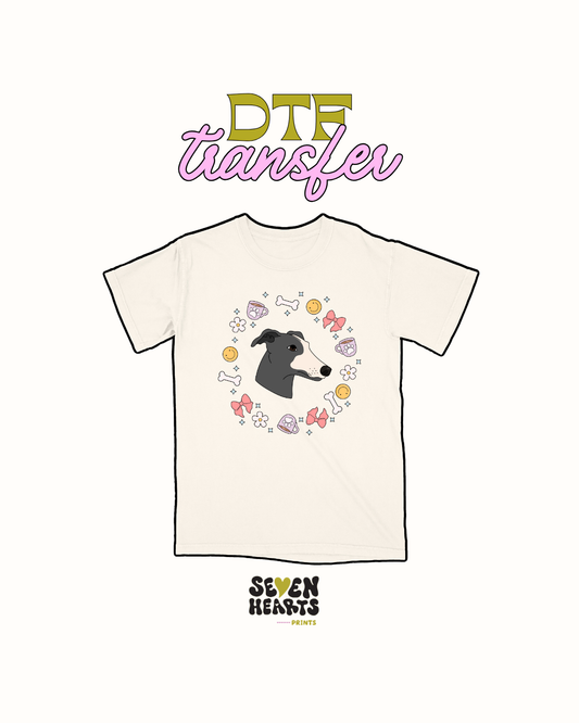 Grey 6- DTF Transfer