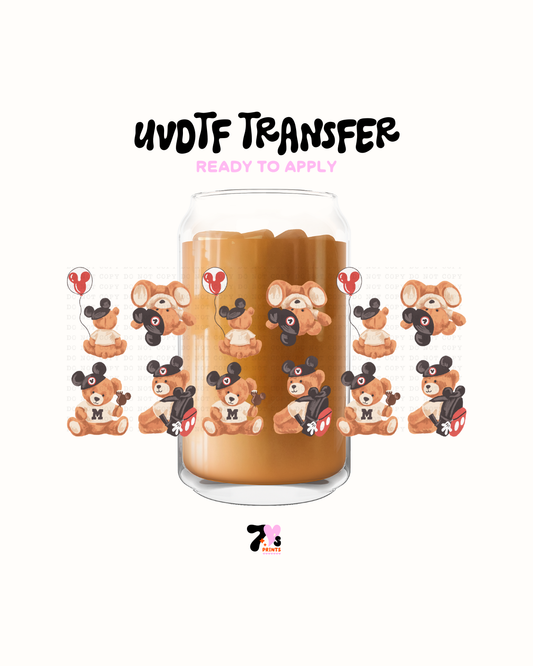 Cute Bear - UVDTF Wrap