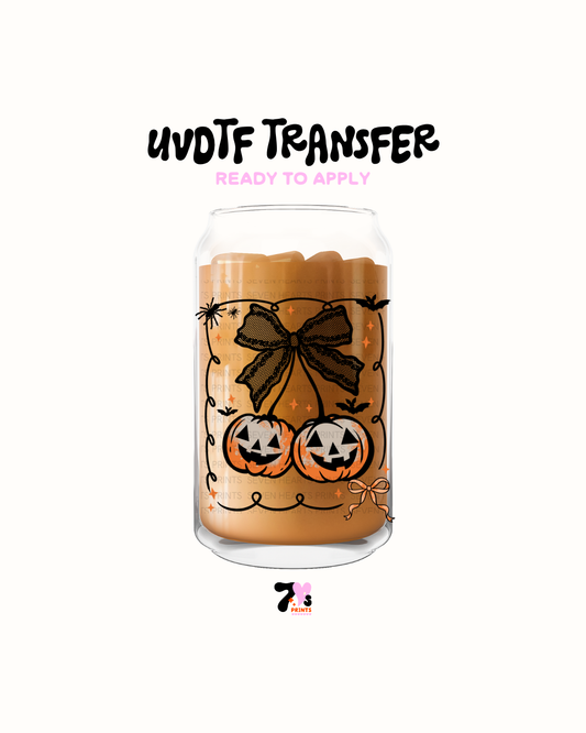 Cherry Pumkin and bow  - UVDTF Decal