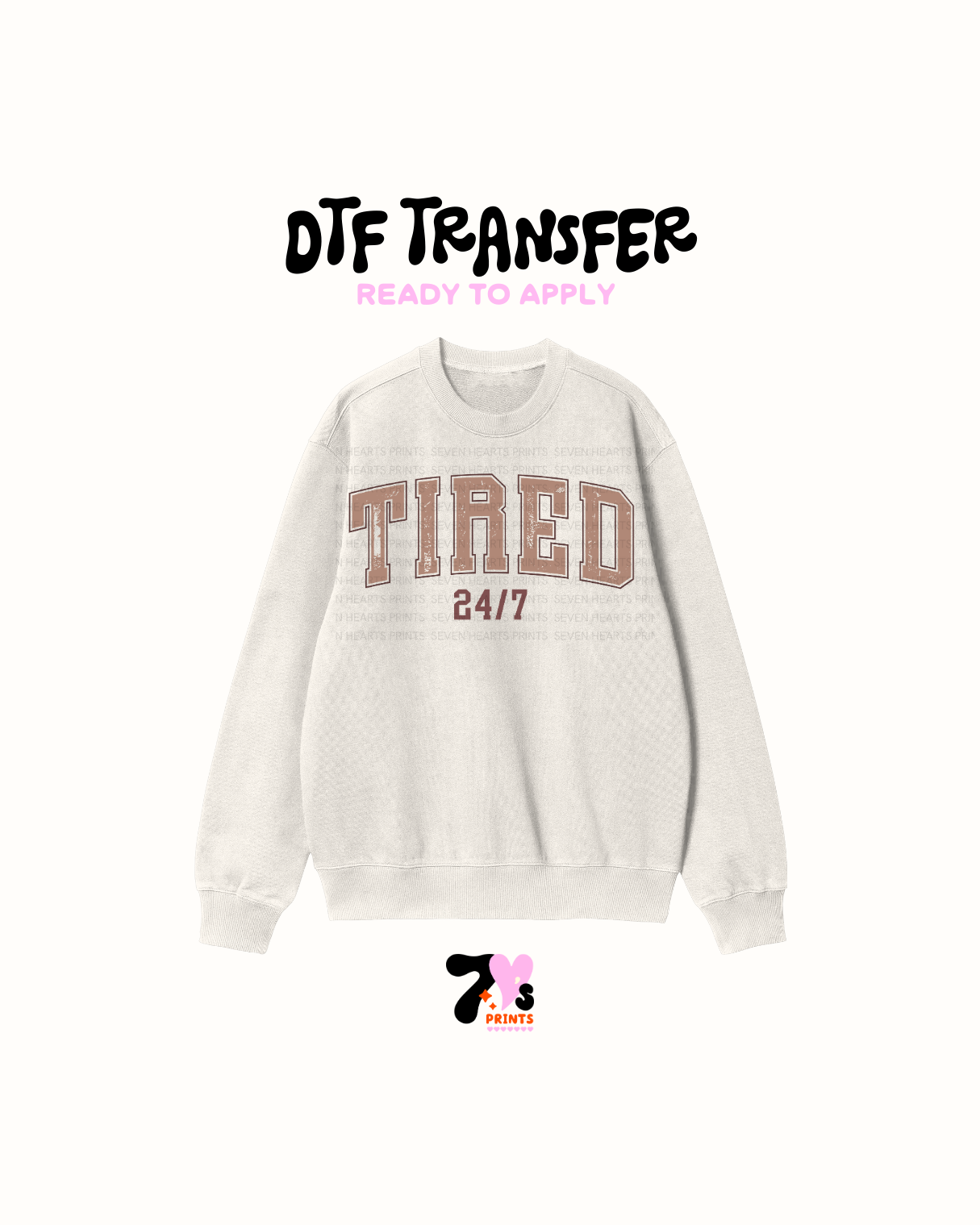 Tired brown DTF Transfers