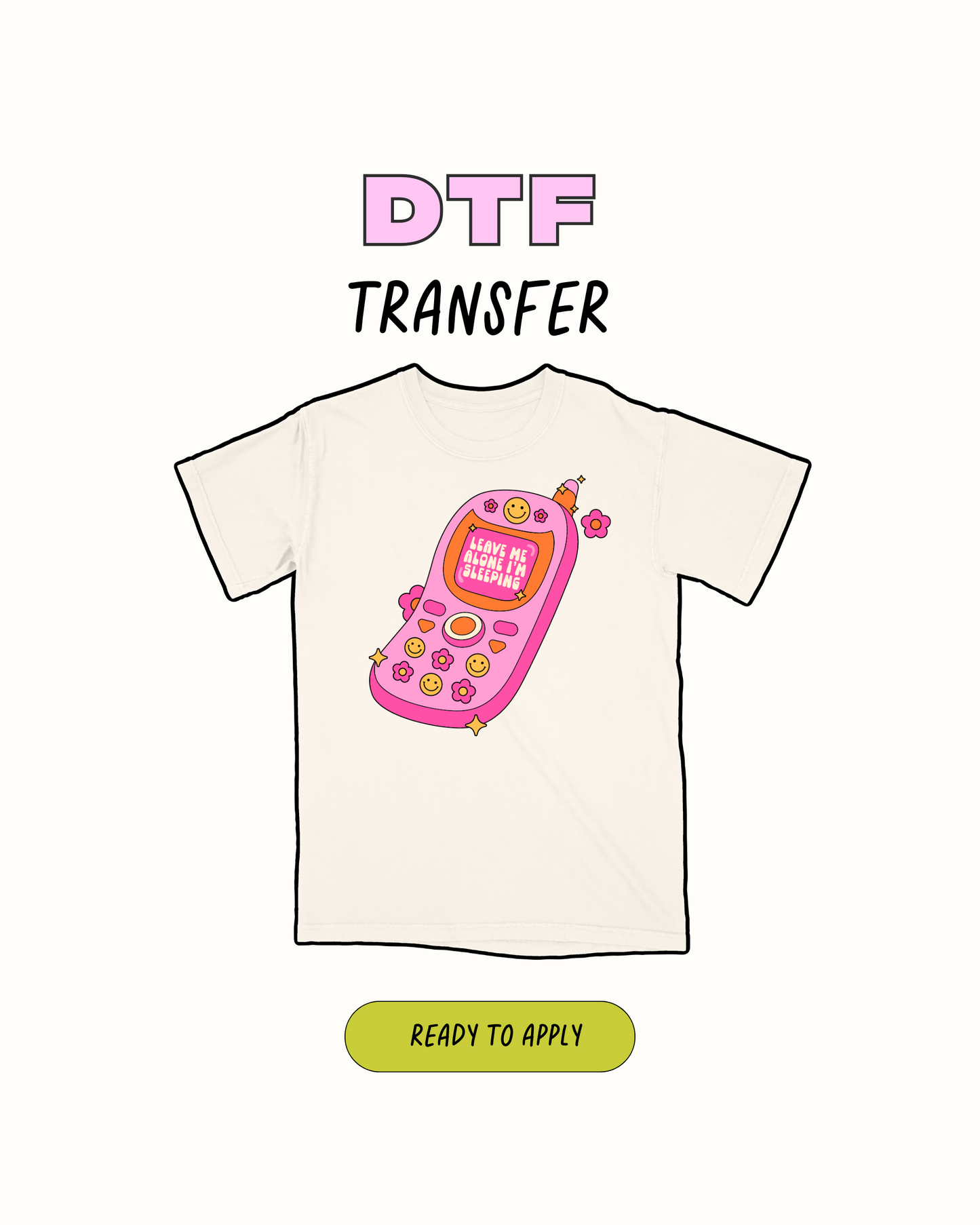 Lindo teléfono - Transferencia DTF