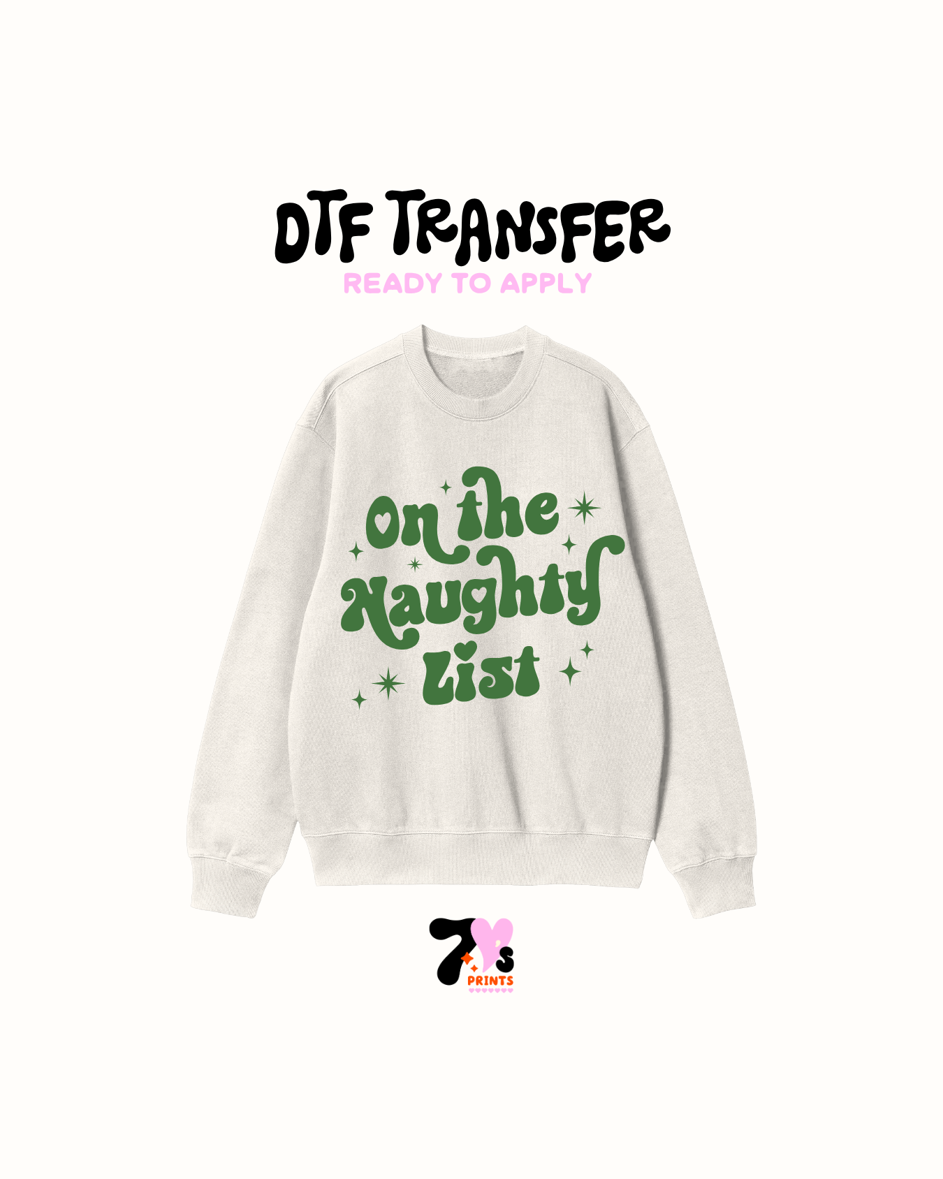 On the naughty list -  DTF Transfers