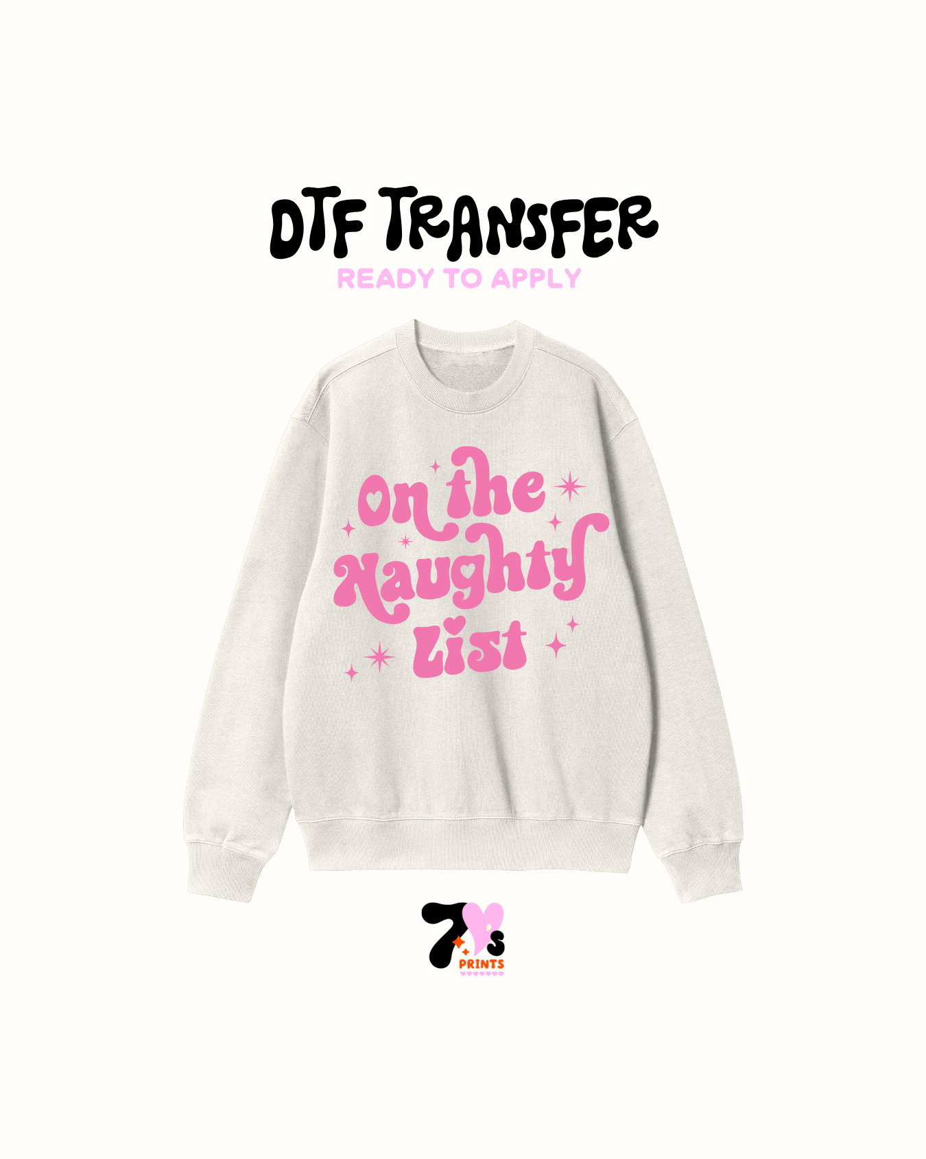 On the naughty list -  DTF Transfers